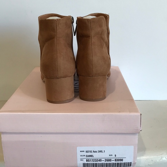 NIB!! JustFab Booties, Rosie, Camel, size 9 - Picture 4 of 6